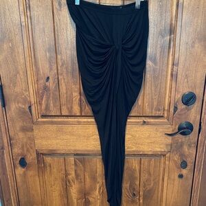 Rue21 Black Draped Maxi Skirt